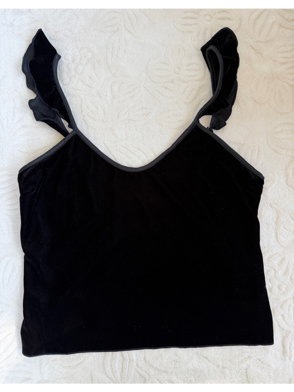 Victorias Secret Black Velvet Women's  Tank NWT